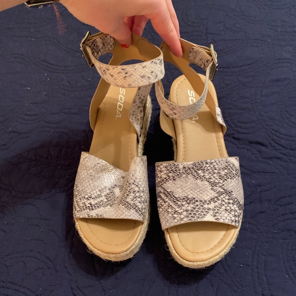 Snakeskin Espadrilles